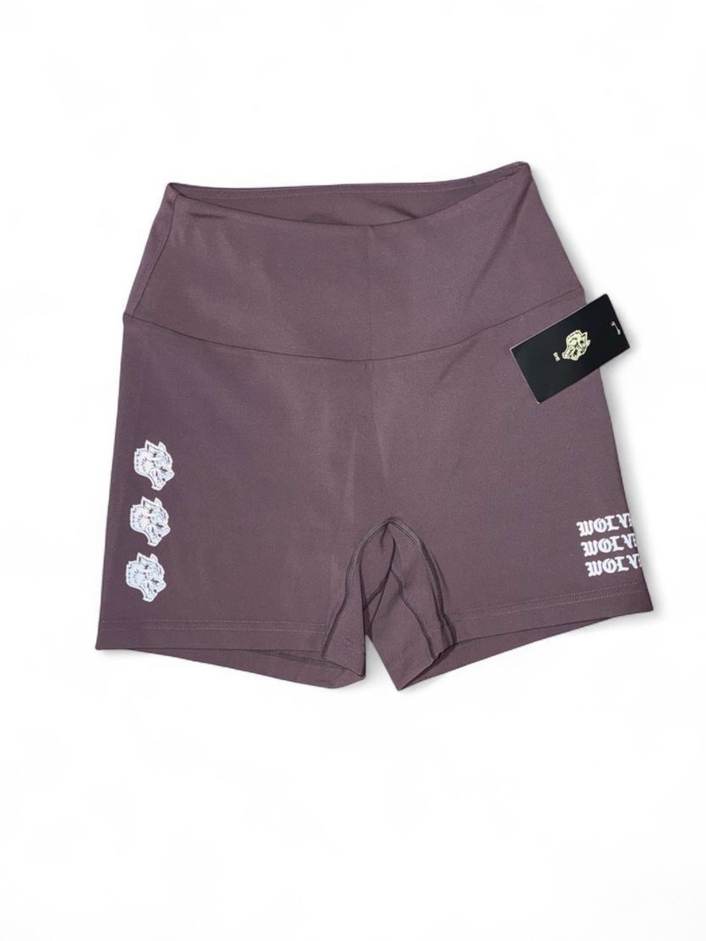 Darc Sports Women's High-Waist Mauve Bike Shorts